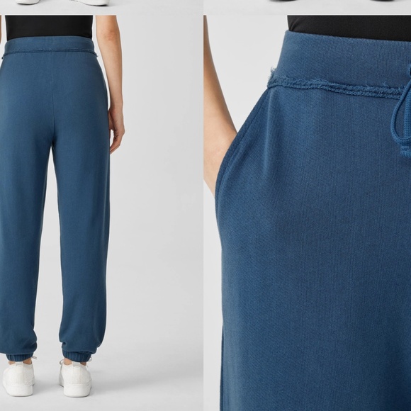 EILEEN FISHER Lightweight Organic Cotton Terry Jogger Pant size XS extra small - Picture 10 of 11